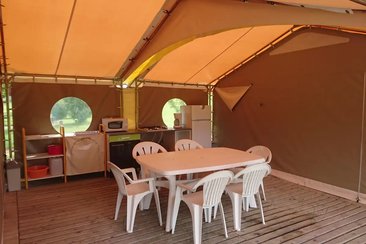 Terrasse couverte Bungalow toilé Canada XXL