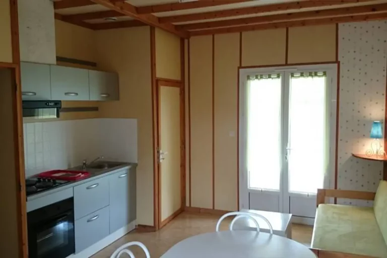 Pièce de vie du chalet Le Parc 2 chambres