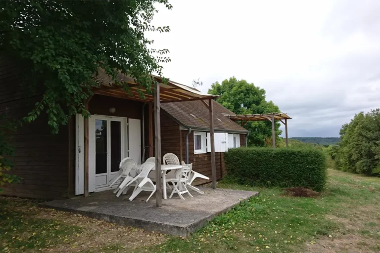 Chalet Le Parc vue extérieure au camping