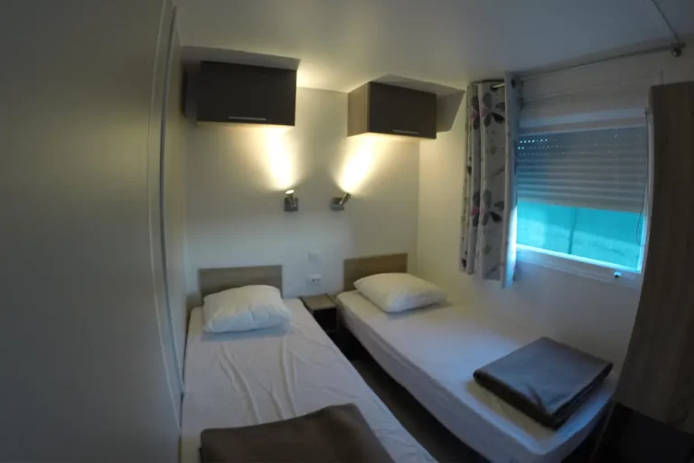 Chambre enfants du mobil-home 46 m²