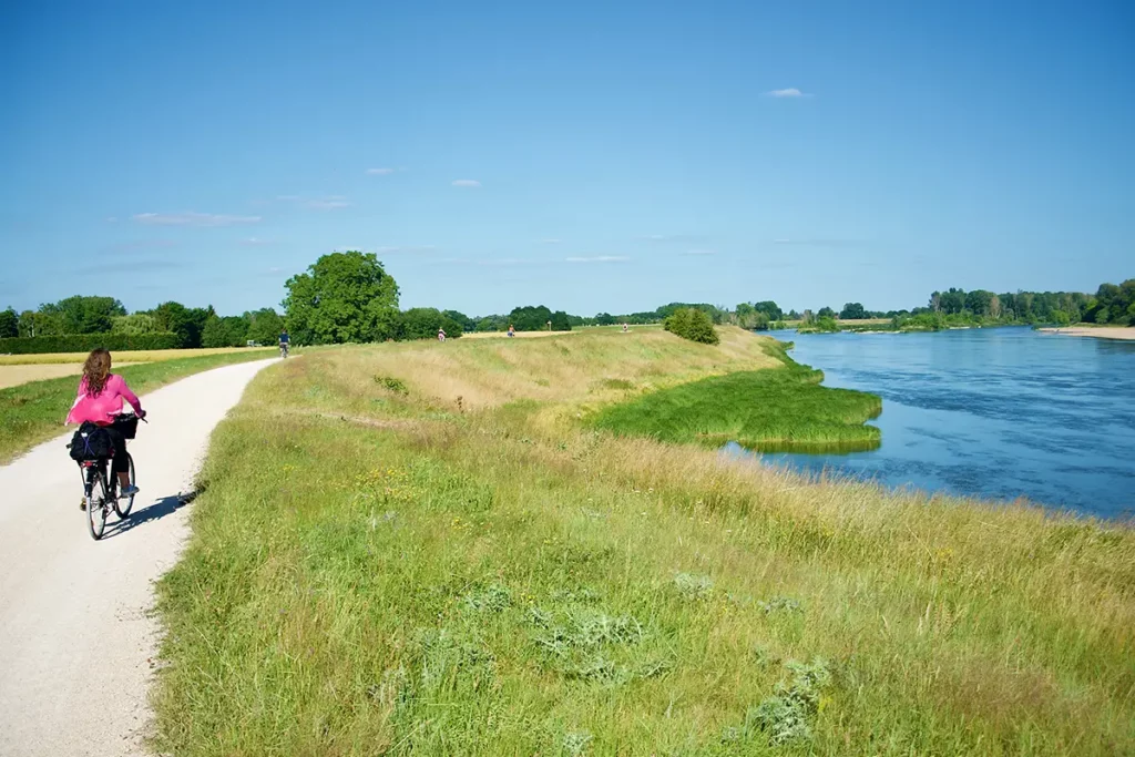 Vélo en bord du Loire au départ du Camping les Coteaux du Lac